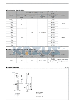 SE105N datasheet - Error Amplifier ICs