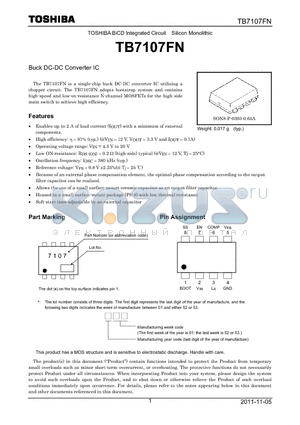 TB7107FN datasheet - Buck DC-DC Converter IC