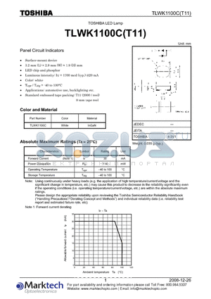 TLWK1100C datasheet - Panel Circuit Indicators