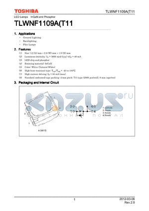 TLWNF1109A datasheet - General Lighting