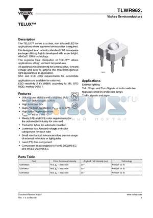 TLWR9621 datasheet - TELUX