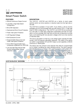 UC37132D datasheet - Smart Power Switch