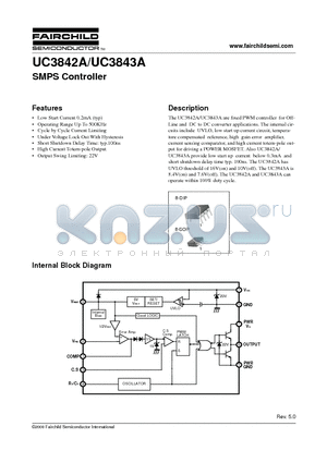 UC3842A datasheet - SMPS Controller