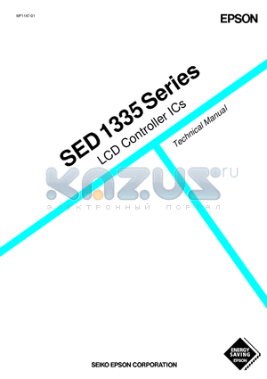 SED1335F0A datasheet - LCD Controller ICs