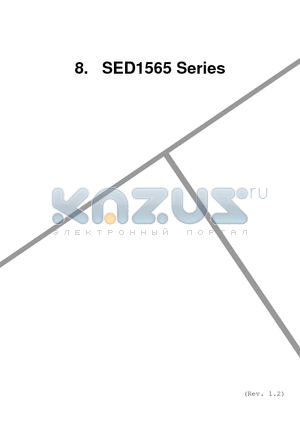 SED1565 datasheet - Direct display of RAM data through the display data RAM