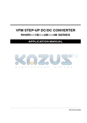 RH5RI302B-T1 datasheet - VFM STEP-UP DC/DC CONVERTER