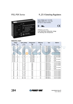 PSS2414-2 datasheet - 9...25 A Switching Regulators