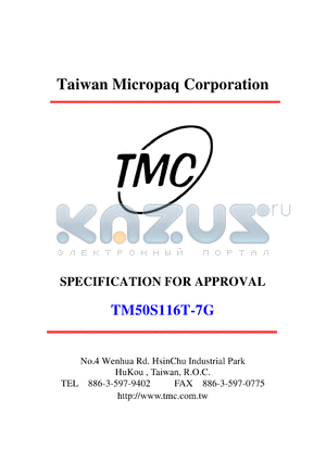 TM50S116T-7G datasheet - SDRAM