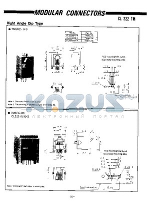 TM5RF1-64 datasheet - MODULAR CONNECTORS