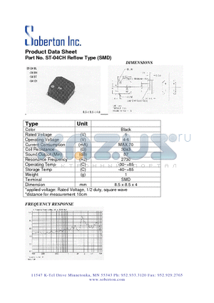 ST-04CH datasheet - Reflow Type (SMD)