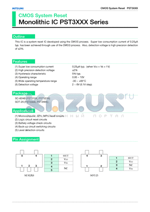 PST3357 datasheet - CMOS System Reset