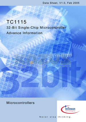 TC1115 datasheet - 32-Bit Single-Chip Microcontroller Advance Information