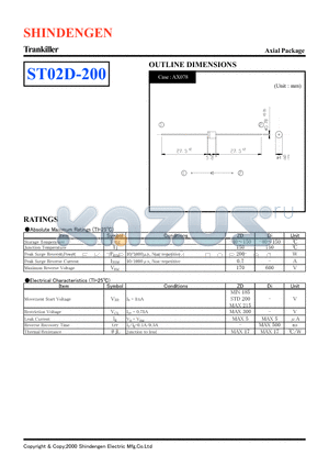 ST02D-200 datasheet - Trankiller
