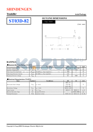 ST03D-82 datasheet - Trankiller