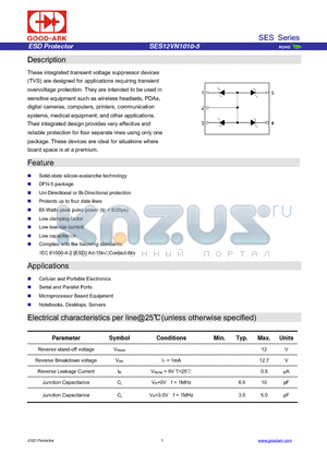 SES12VN1010-5 datasheet - ESD Protector