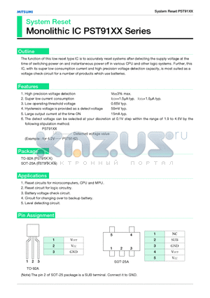 PST9146 datasheet - System Reset