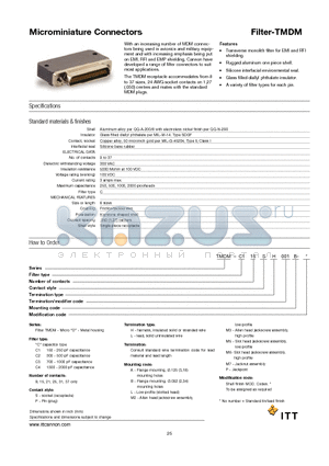 TMDM-C115SH001A datasheet - Microminiature Connectors