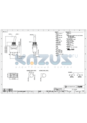 ST143D00 datasheet - E-SWITCH ST143D00