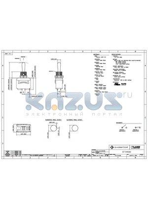 ST144D00 datasheet - E-SWITCH ST144D00