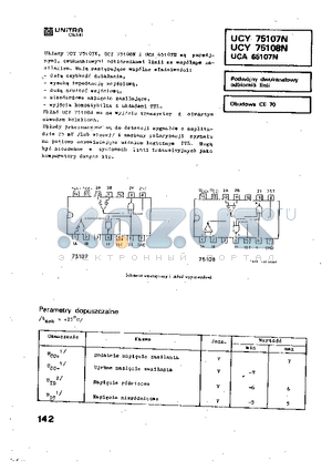 UCY75108N datasheet - PODWOJNY DWUKANALOWY