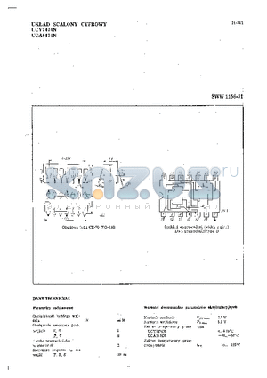 UCY7474N datasheet - Ukfad scalony cyfrowy