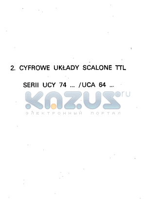 UCY74S15N datasheet - UCY74 and UCA64 Series