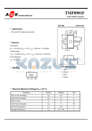TMF8901F datasheet - Si RF LDMOS Transistor