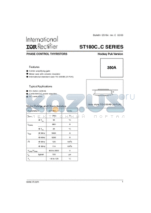 ST180C04C0L datasheet - PHASE CONTROL THYRISTORS