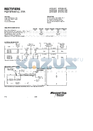 UES1302 datasheet - RECTIFIERS