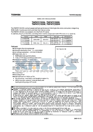 TMP47C203M datasheet - CMOS 4-BIT MICROCON