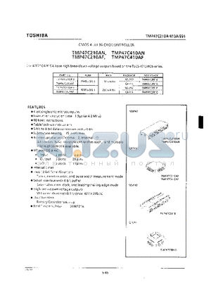 TMP47C410AF datasheet - CMOS 4-BIT MICROCONTROLLER