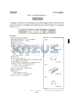 TMP47C452 datasheet - CMOS 4-BIT MICROCONTROLLER