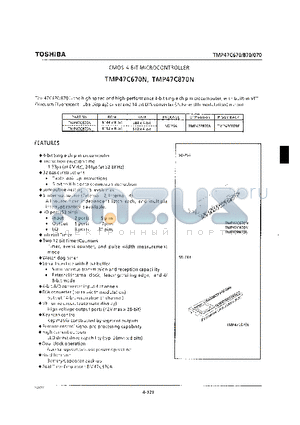 TMP47C670 datasheet - CMOS 4-BIT MICROCONTROLLER