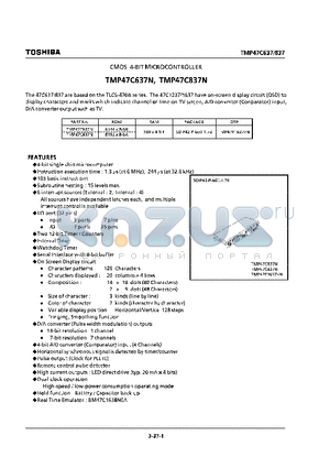 TMP47C837N datasheet - CMOS 4-BIT MICROCONTROLLER