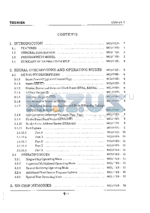 TMP68HC11E1 datasheet - THE TMP68HC11E9 IS AN ADVANCED 8-BIT MICROCONTROLLER (MCU) WITH HIGHLY SOPHISTICATED ON-CHIP PERIPHERAL