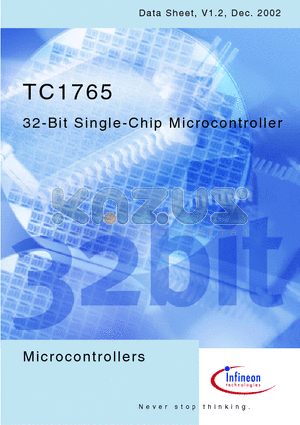 TC1765 datasheet - 32-Bit Single-Chip Microcontroller