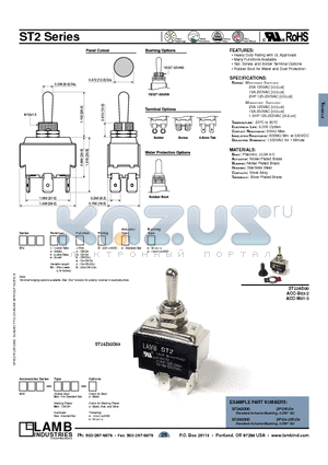 ST242D00 datasheet - ST2 Series