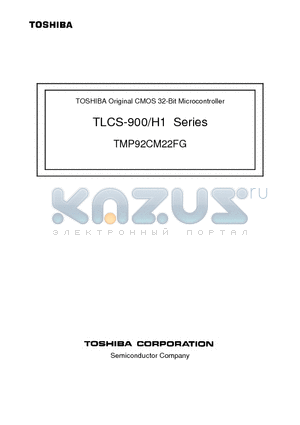 TMP92CM22FG datasheet - CMOS 32-Bit Microcontroller