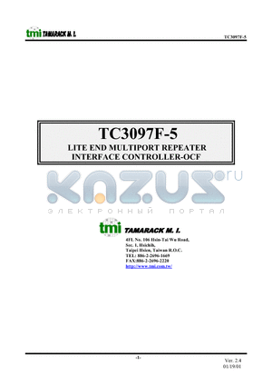 TC3097F-5 datasheet - LITE END MULTIPORT REPEATER INTERFACE CONTROLLER - OCF