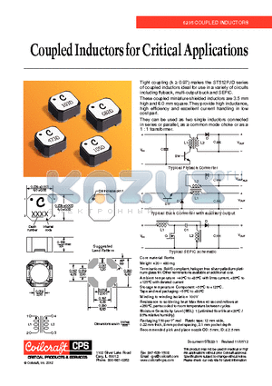 ST512PJD103MLZ datasheet - Coupled Inductors for Critical Applications