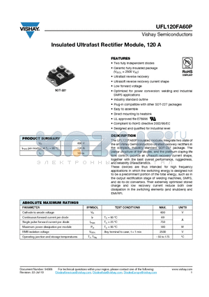 UFL120FA60P_10 datasheet - Insulated Ultrafast Rectifier Module, 120 A