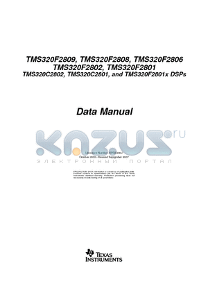 TMS320C2802ZGMA datasheet - Digital Signal Processors