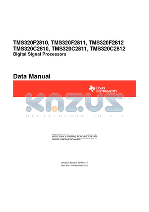 TMS320C2810 datasheet - Digital Signal Processors