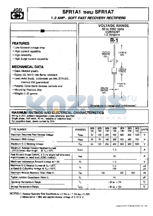 SFR1A2 datasheet - 1.0 AMP. SOFT FAST RECOVERY RECTIFIERS