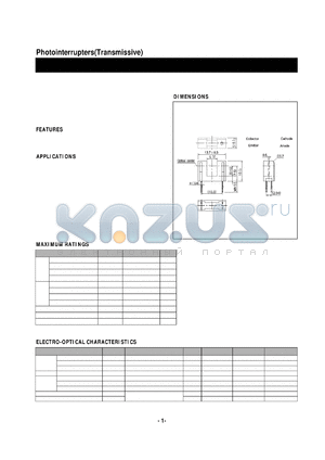 SG-240 datasheet - Photointerrupters(Transmissive)
