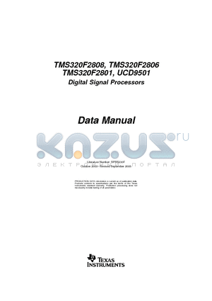 TMS320F2801ZGMA datasheet - Digital Signal Processors