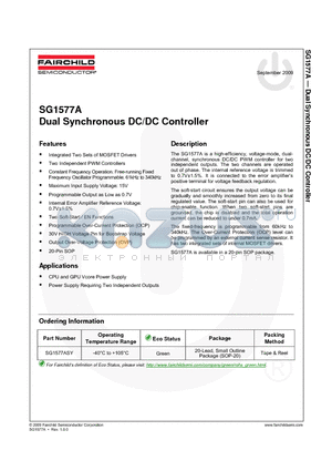 SG1577ASY datasheet - Dual Synchronous DC/DC Controller