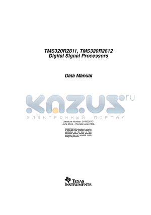 TMS320R2811PBKQ datasheet - Digital Signal Processors