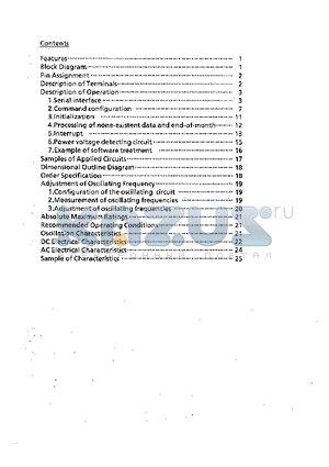 S-3530AEFS datasheet - REAL-TIME CLOCK