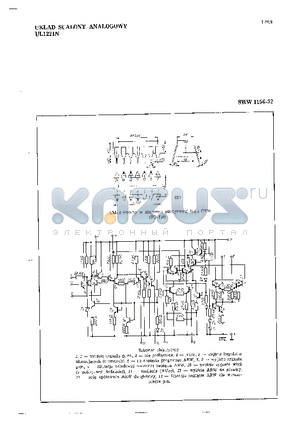 UL1221 datasheet - UKLAD SCALONY ANALOGOWY